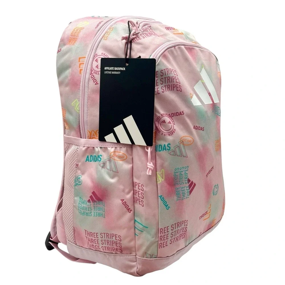Adidas Girls School Affiliate Backpack  Adi Haze Clear Pink White Medium 18X16X5